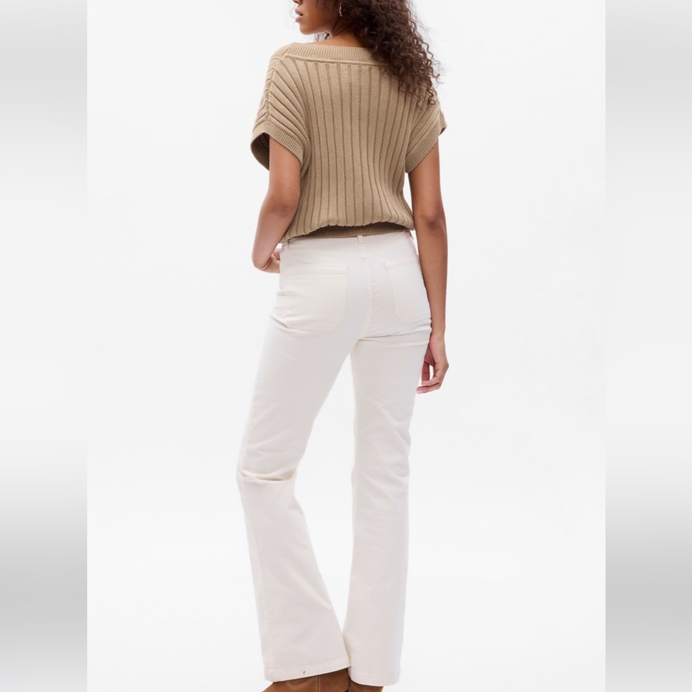 GAP 70s High Rise Corduroy Flare Pant - Picture 2 of 7